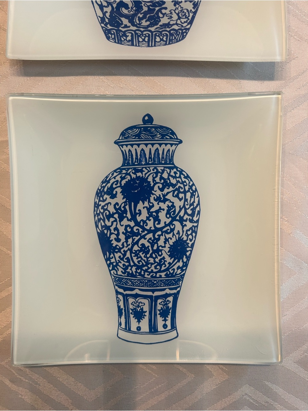Glass Tile Wall Decor Blue and White China - Picture 5 of 7